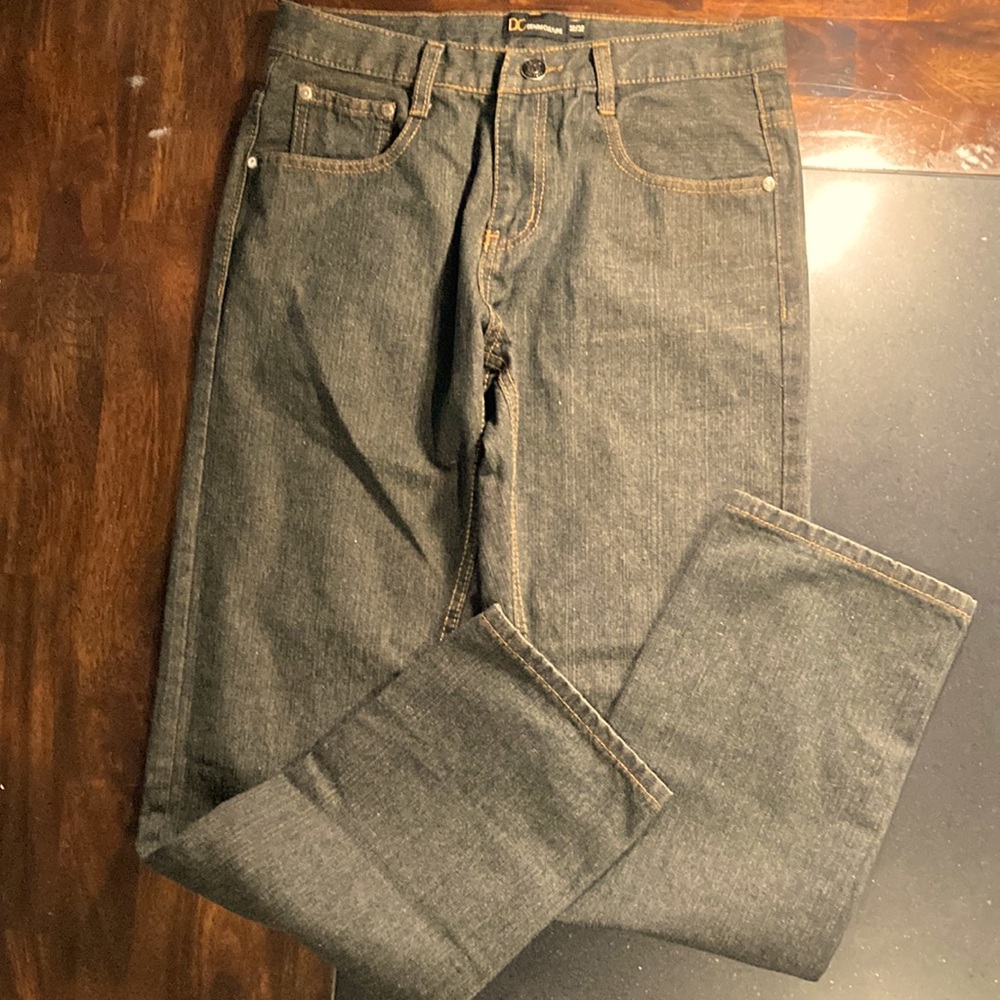 Denim Culture Unisex Jeans Straight Leg 32/32 Preowned Like New Washed blue